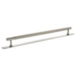 Atlantic Millhouse Brass Battersea Linear T-Bar Cabinet Pull Handle on Backplate 320mm - Satin Nickel
