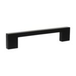 Atlantic Millhouse Brass Empire Slim Cabinet Pull Handle 128mm - Matt Black