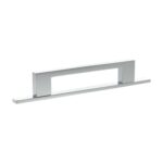 Atlantic Millhouse Brass Empire Slim Cabinet Pull Handle on Backplate 128mm - Polished Chrome