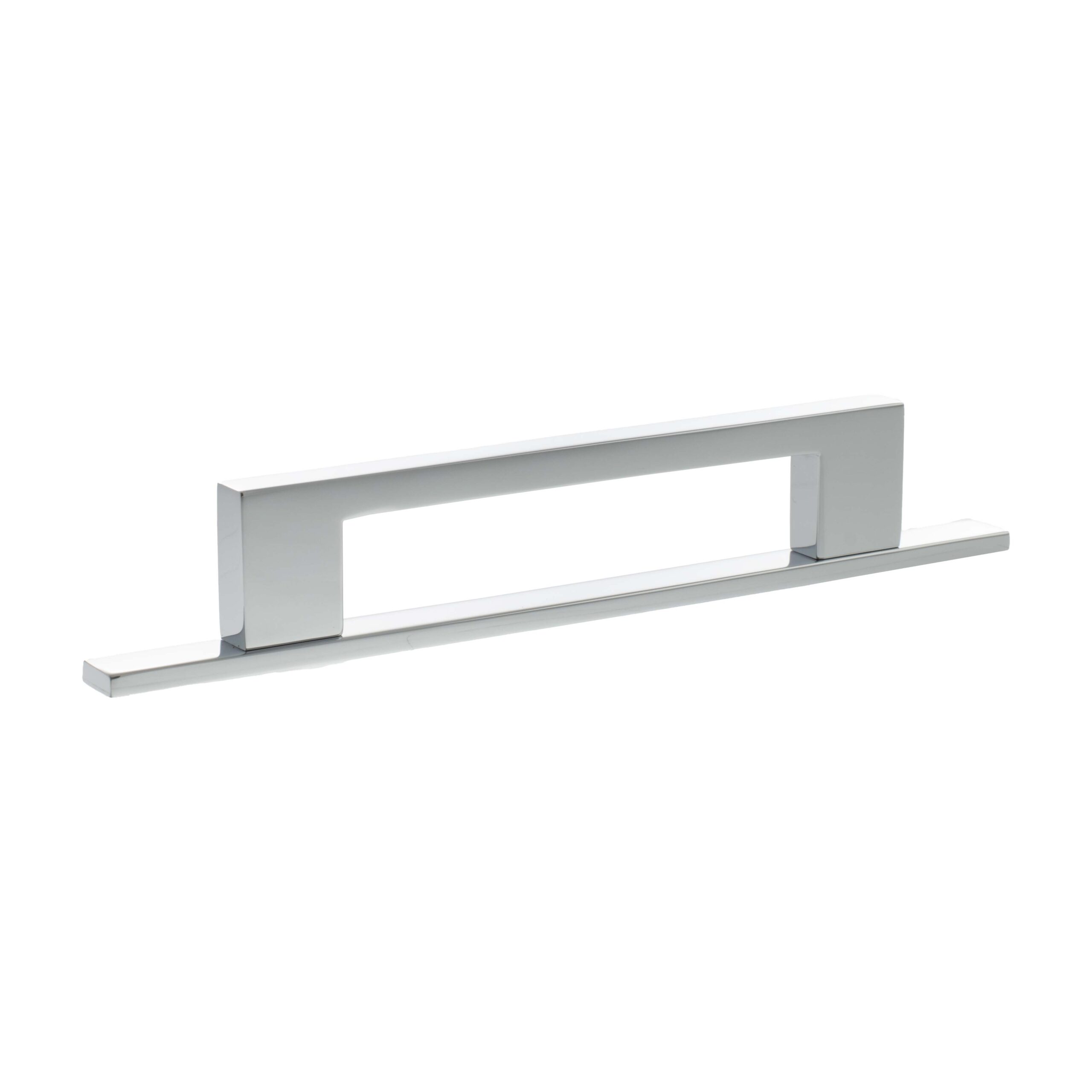 MHCNB17128PC_MILLHOUSE20BRASS20CABINET20HARWARE_EMPIRE20SLIM20CABINET20128MM20PULL20HANDLE_POLISHED20CHROME_LR.jpg Atlantic Millhouse Brass Empire Slim Cabinet Pull Handle on Backplate 128mm - Polished Chrome - Image 1
