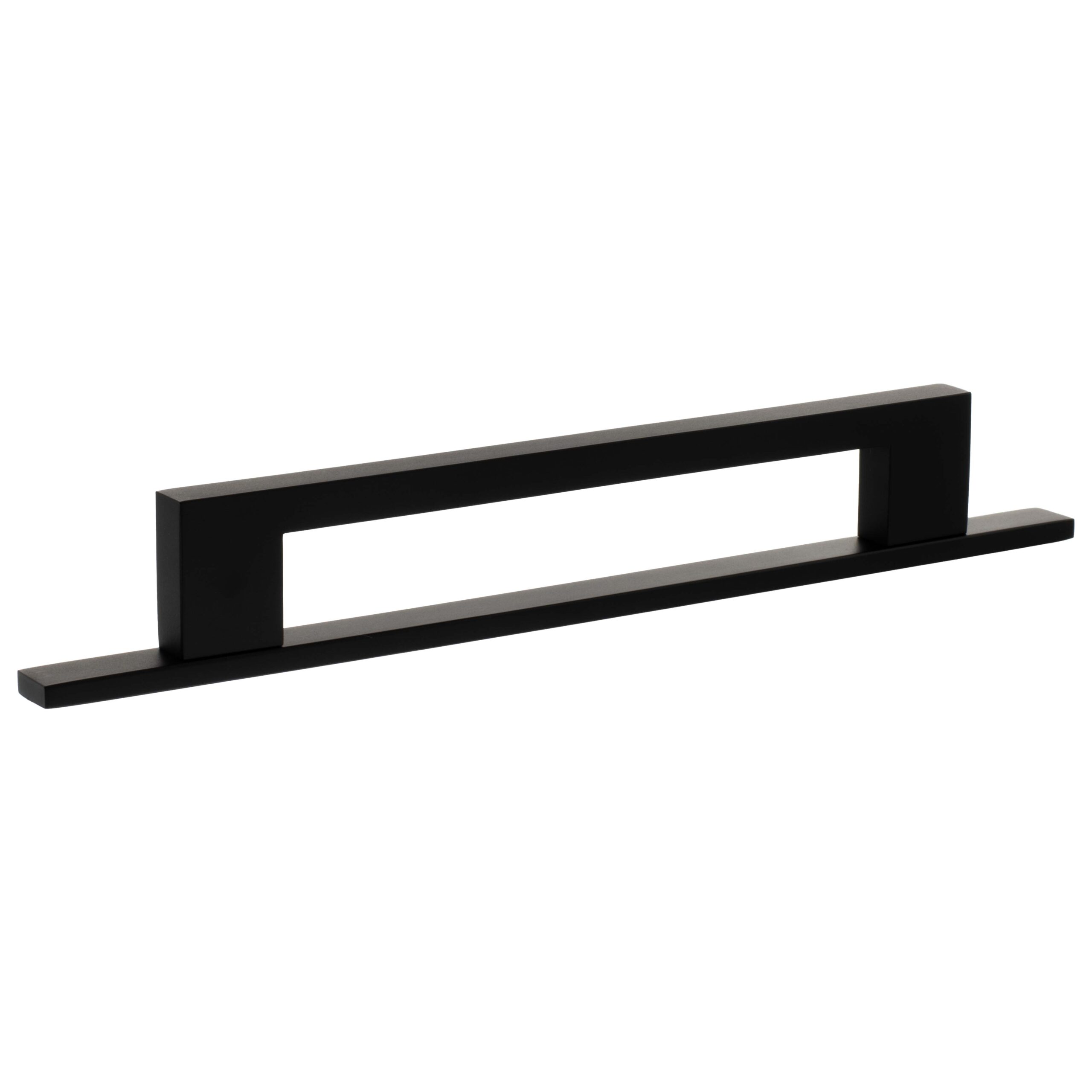 MHCNB17160MB_MILLHOUSE20BRASS20CABINET20HARWARE_EMPIRE20SLIM20CABINET20160MM20PULL20HANDLE_MATT20BLACK_LR.jpg Atlantic Millhouse Brass Empire Slim Cabinet Pull Handle on Backplate 160mm - Matt Black - Image 1