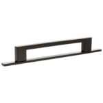 Atlantic Millhouse Brass Empire Slim Cabinet Pull Handle on Backplate 160mm - Urban Dark Bronze