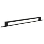 Atlantic Millhouse Brass Empire Slim Cabinet Pull Handle on Backplate 320mm - Matt Black