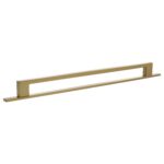 Atlantic Millhouse Brass Empire Slim Cabinet Pull Handle on Backplate 320mm - Satin Brass