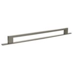 Atlantic Millhouse Brass Empire Slim Cabinet Pull Handle on Backplate 320mm - Satin Nickel