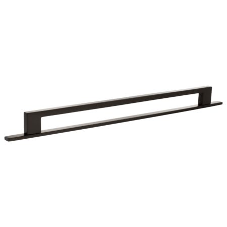 Atlantic Millhouse Brass Empire Slim Cabinet Pull Handle on Backplate 320mm - Urban Dark Bronze