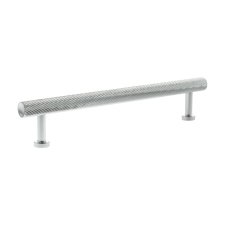 Atlantic Millhouse Brass Paddington Spiral T-Bar Cabinet Pull Handle 160mm - Polished Chrome