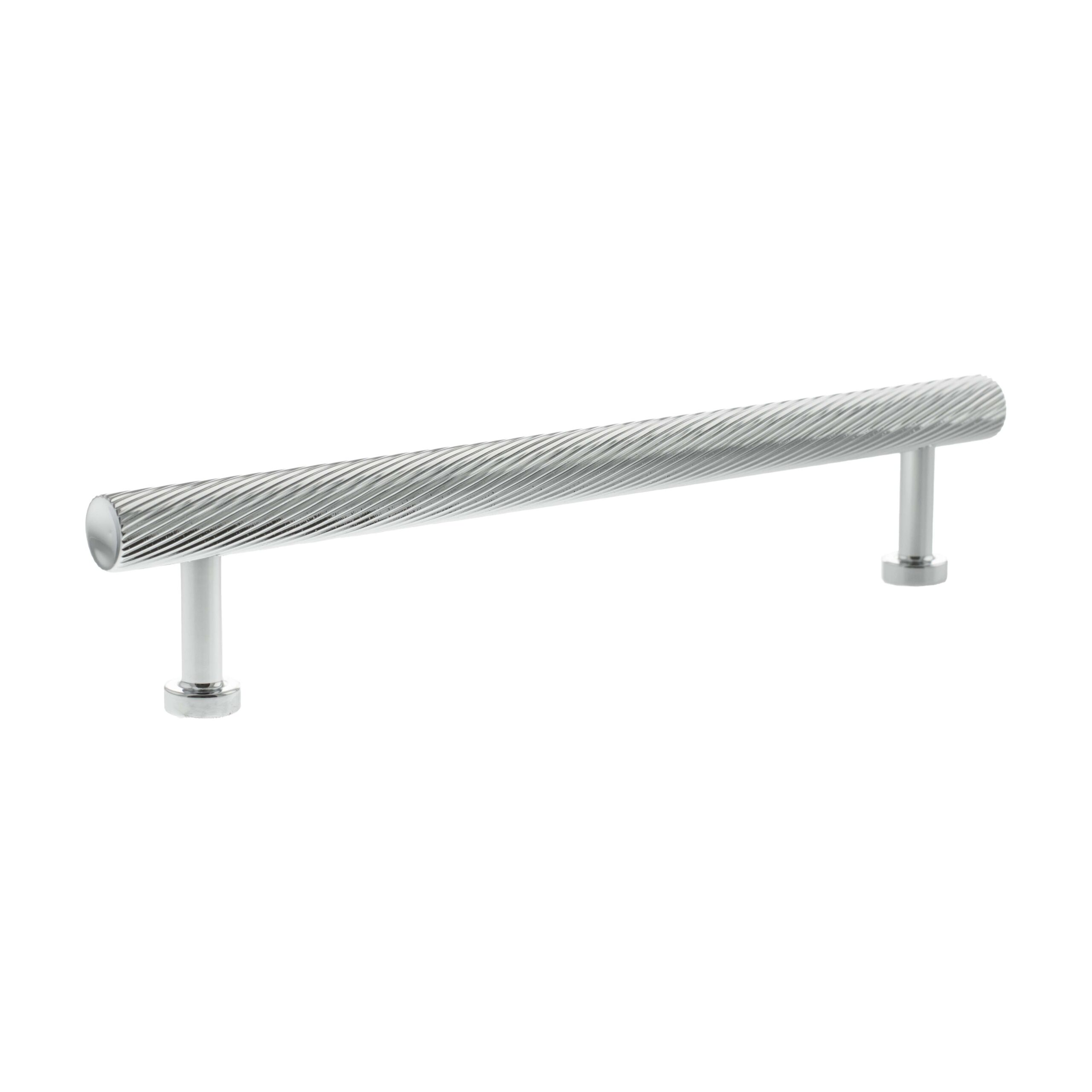 MHCS17160PC_MILLHOUSE20BRASS20PADDINGTON20SPIRAL20T-BAR20CABINET20PULL20HANDLE20160MM_POLISHED20CHROME_LR.jpg Atlantic Millhouse Brass Paddington Spiral T-Bar Cabinet Pull Handle 160mm - Polished Chrome - Image 1