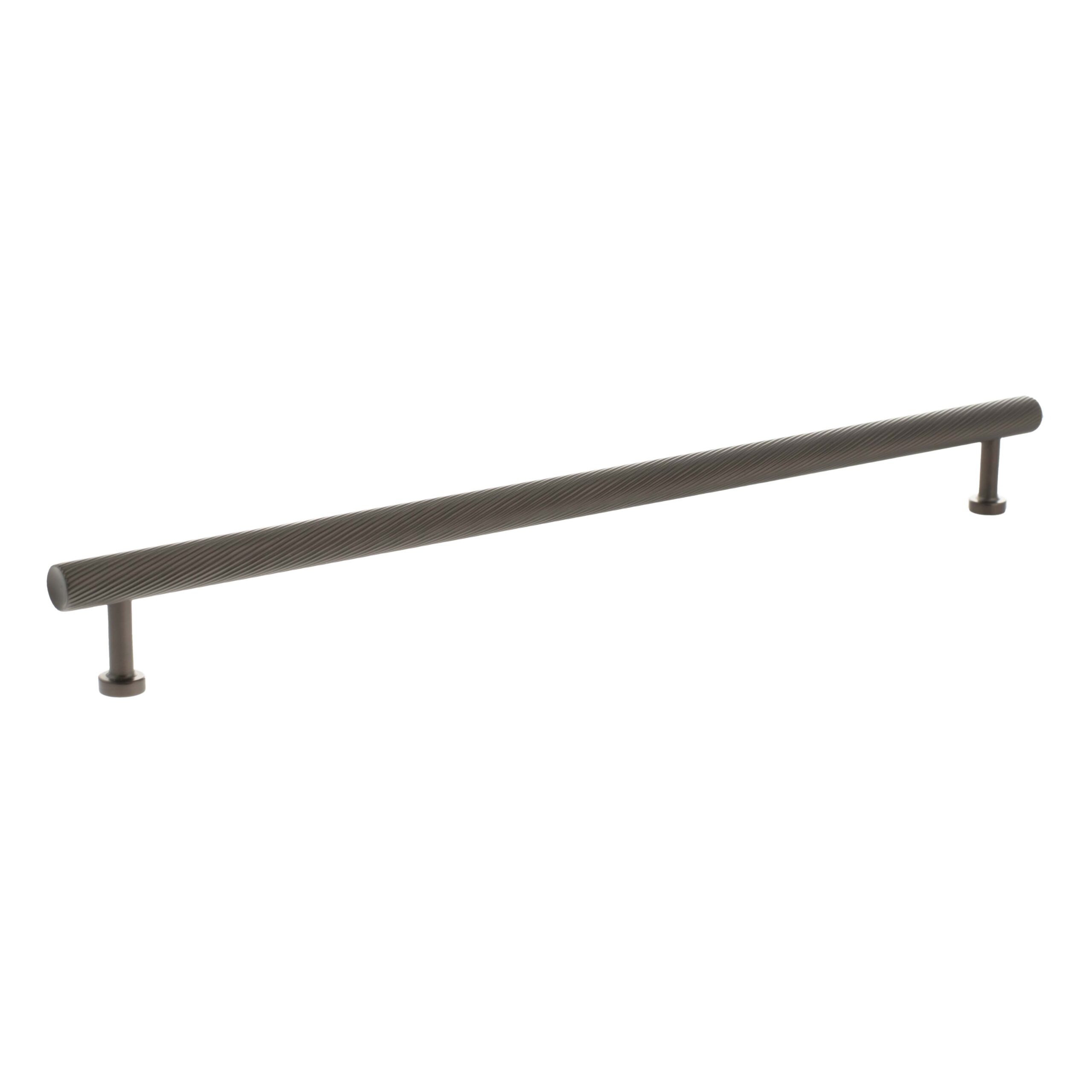 MHCS17320UDB_MILLHOUSE20BRASS20PADDINGTON20SPIRAL20T-BAR20CABINET20PULL20HANDLE20320MM_URBAN20DARK20BRONZE_LR.jpg Atlantic Millhouse Brass Paddington Spiral T-Bar Cabinet Pull Handle 320mm - Urban Dark Bronze - Image 1