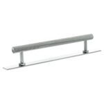 Atlantic Millhouse Brass Paddington Spiral T-Bar Cabinet Pull Handle on Backplate 160mm - Polished Chrome