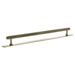 Atlantic Millhouse Brass Paddington Spiral T-Bar Cabinet Pull Handle on Backplate 320mm - Antique Brass