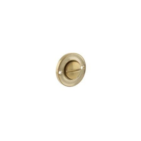 Atlantic Old English Solid Brass Oval WC Turn and Release - Raw Brass - Image 2