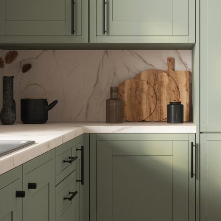 Atlantic Millhouse Brass Paddington Spiral T-Bar Cabinet Pull Handle on Backplate 320mm - Polished Chrome - Image 3