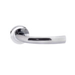 Atlantic STATUS Nevada Lever Door Handle on Round Rose - Polished Chrome