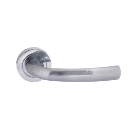 Atlantic STATUS Nevada Lever Door Handle on Round Rose - Satin Chrome