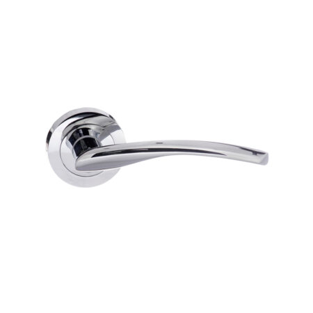 Atlantic STATUS Arizona Lever Door Handle on Round Rose - Polished Chrome