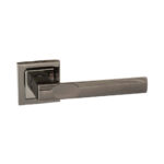 Atlantic STATUS Kansas Lever Door Handle on Square Rose - Black Nickel