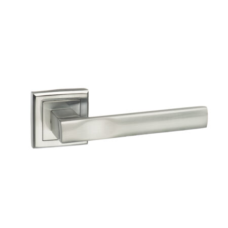 Atlantic STATUS Kansas Lever Door Handle on Square Rose - Satin Chrome