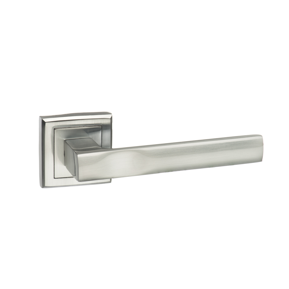 S24SSC-KANSAS.jpg Atlantic STATUS Kansas Lever Door Handle on Square Rose - Satin Chrome - Image 1