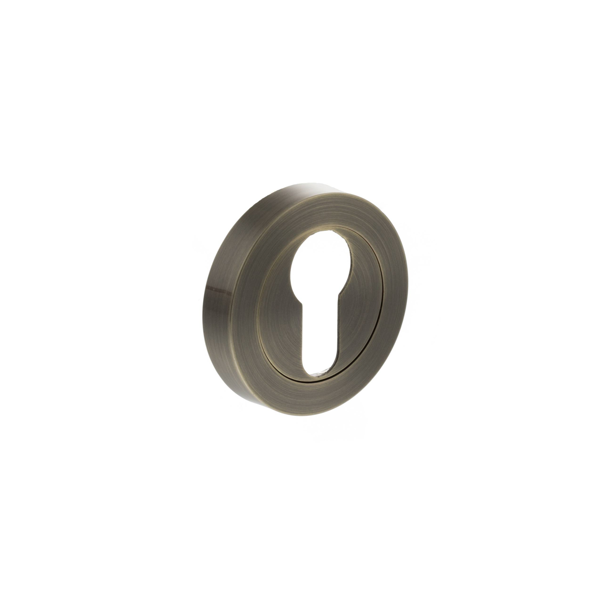 S2ESCERAB.jpg Atlantic STATUS Euro Escutcheons on Round Rose - Antique Brass - Image 1
