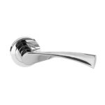 Atlantic STATUS Colorado Lever Door Handle on Round Rose - Polished Chrome