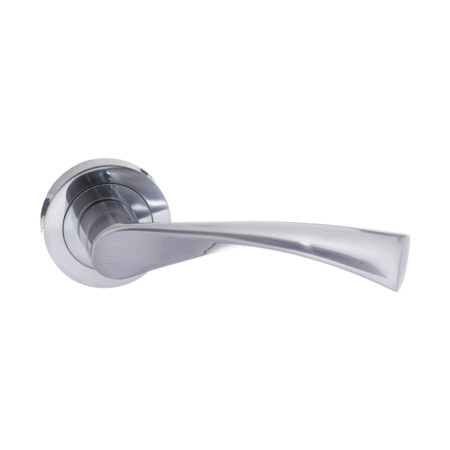 Atlantic STATUS Colorado Lever Door Handle on Round Rose - Satin Chrome