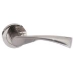 Atlantic STATUS Colorado Lever Door Handle on Round Rose - Satin Nickel