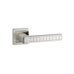 Atlantic Senza Pari Bianca Lever Door Handle on Square Rose - Satin Nickel