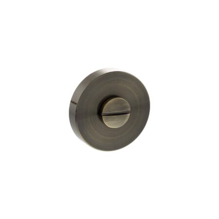 Atlantic Senza Pari Knurled WC Turn and Release on Minimal Round Rose - Antique Brass - Image 2