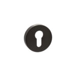 Atlantic Senza Pari Euro Escutcheons on Round Rose - Urban Dark Bronze