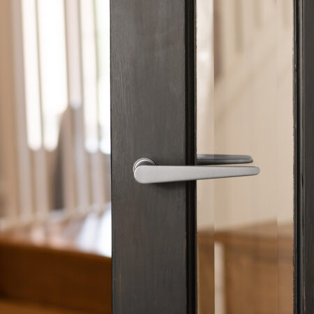 Atlantic Tupai Rapido 5S Line Torrao Lever Door Handle on Concealed Round Rose - Satin Chrome - Image 2