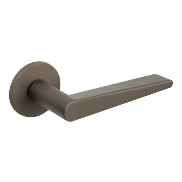 Atlantic Tupai Rapido 5S Line Torrao Lever Door Handle on 5mm Slimline Round Rose - Titanium