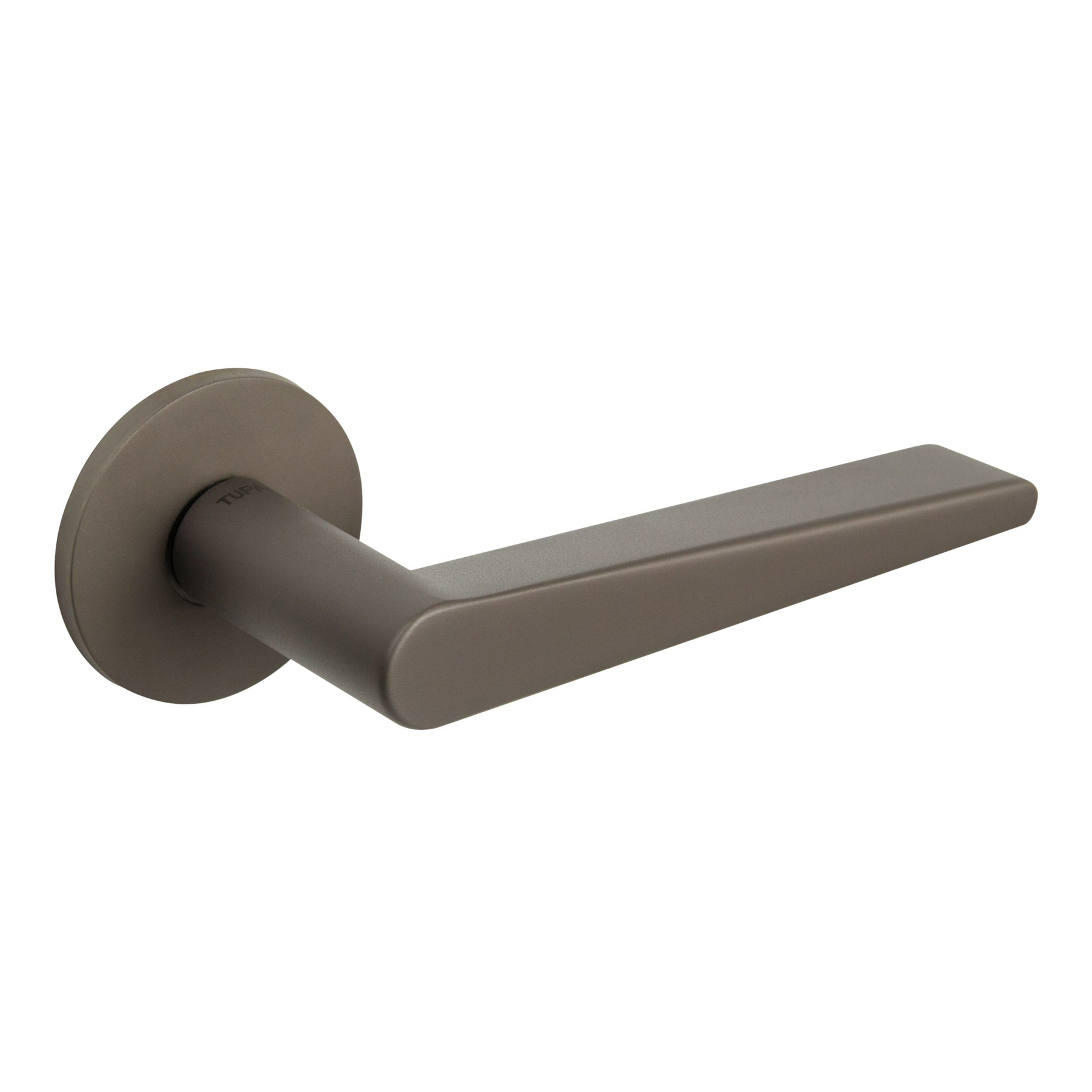 T1967R5STT.jpg Atlantic Tupai Rapido 5S Line Torrao Lever Door Handle on 5mm Slimline Round Rose - Titanium - Image 1