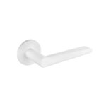 Atlantic Tupai Rapido 5S Line Torrao Lever Door Handle on 5mm Slimline Round Rose - White