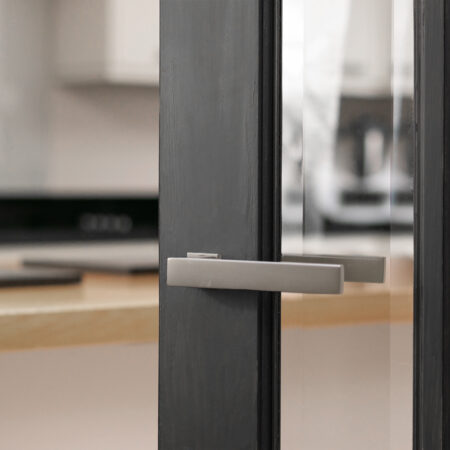 Atlantic Tupai Rapido RetaLine Rillo Lever Door Handle on Concealed Square Rose - Pearl Nickel - Image 2