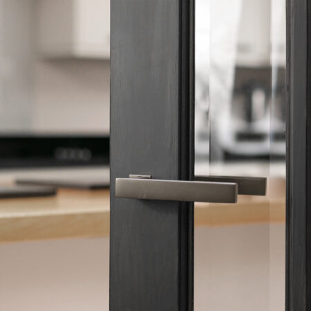 Atlantic Tupai Rapido RetaLine Rillo Lever Door Handle on Concealed Square Rose - Titanium - Image 2