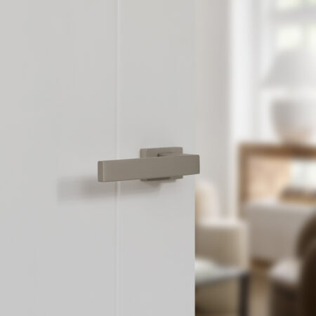 Atlantic Tupai Rapido RetaLine Rillo Lever Door Handle on Long Rose - Titanium - Image 2