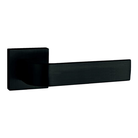 Atlantic Tupai Rapido CurvaLine Turis Lever Door Handle on Square Rose - Pearl Black