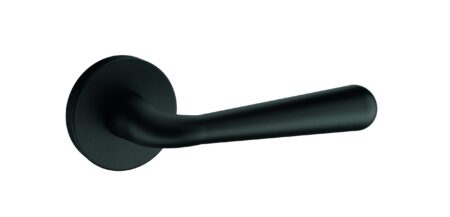 Atlantic Tupai Rapido CurvaLine Adra Lever Door Handle on Round Rose - Pearl Black