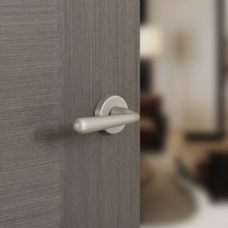 Atlantic Tupai Rapido CurvaLine Adra Lever Door Handle on Round Rose - Pearl Nickel - Image 2