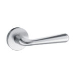 Atlantic Tupai Rapido CurvaLine Adra Lever Door Handle on Round Rose - Satin Chrome