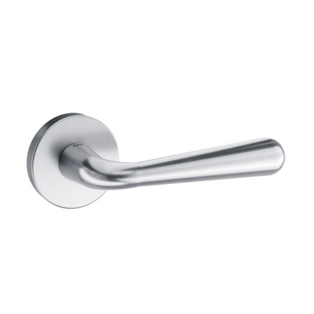 Atlantic Tupai Rapido CurvaLine Adra Lever Door Handle on Round Rose - Satin Chrome