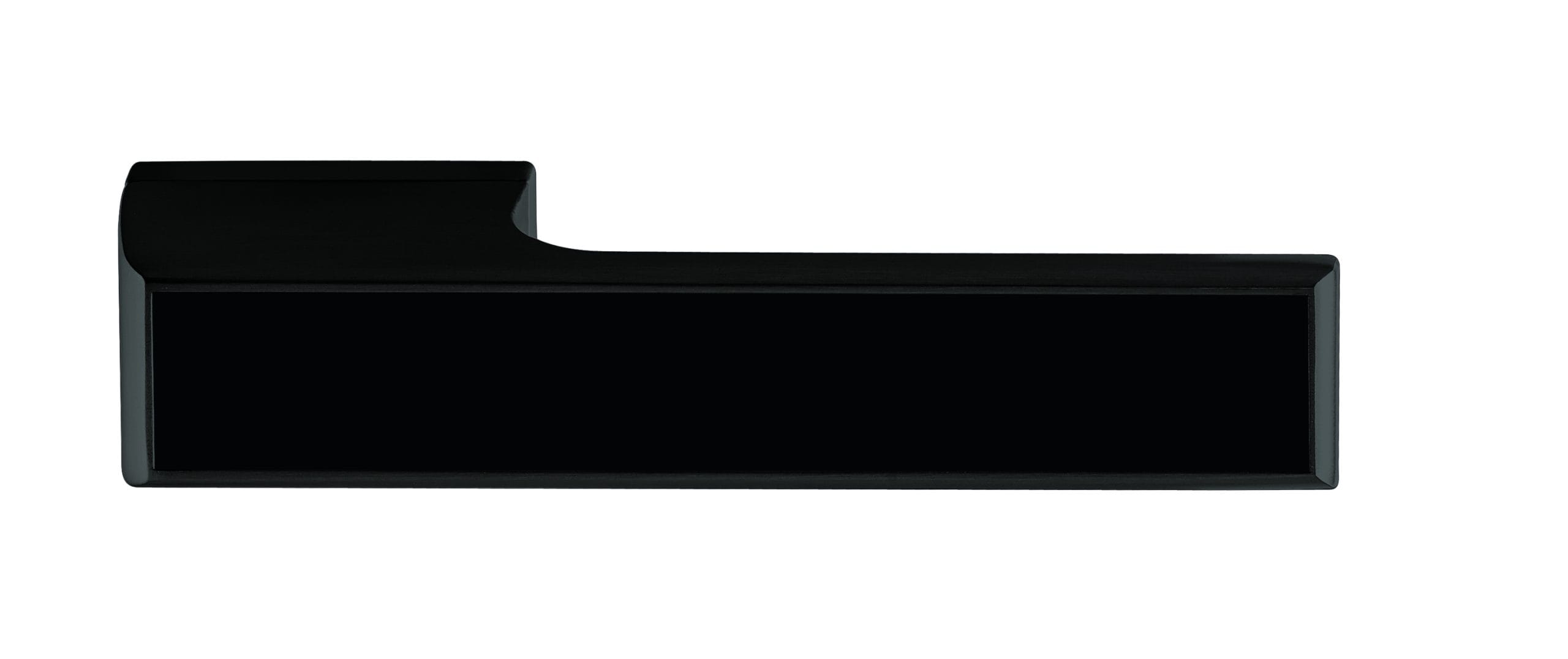 T3089LMBMB-scaled-1.jpg Atlantic Tupai Rapido VersaLine Tobar Lever Door Handle on Long Rose - (Without Decorative Plate) - Pearl Black - Image 1