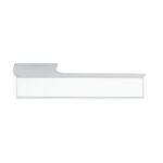 Atlantic Tupai Rapido VersaLine Tobar Lever Door Handle on Long Rose - White Decorative Plate - Bright Polished Chrome