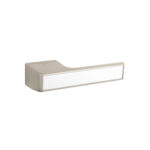 Atlantic Tupai Rapido VersaLine Tobar Lever Door Handle on Long Rose - White Decorative Plate - Pearl Nickel