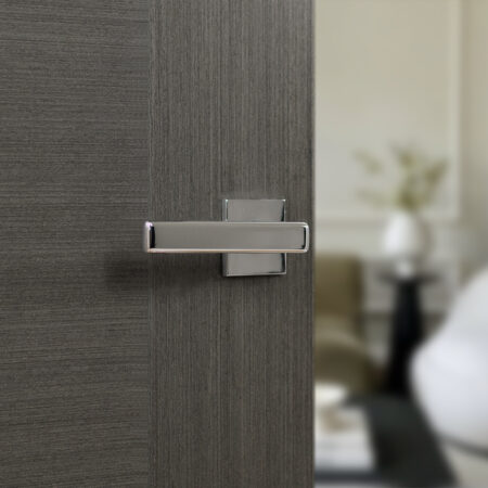 Atlantic Tupai Rapido 5S Line Portel Lever Door Handle on 5mm Slimline Square Rose - Bright Polished Chrome - Image 2