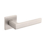 Atlantic Tupai Rapido 5S Line Portel Lever Door Handle on 5mm Slimline Square Rose - Pearl Nickel