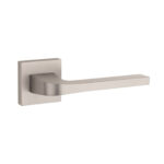 Tupai Rapido CurvaLine Valbona Lever Door Handle on Square Rose - Pearl Nickel