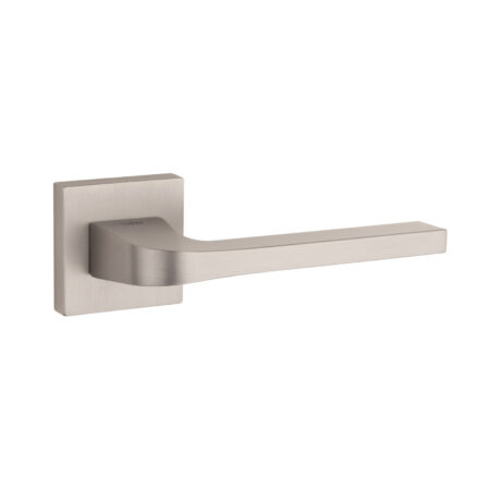 Tupai Rapido CurvaLine Valbona Lever Door Handle on Square Rose - Pearl Nickel