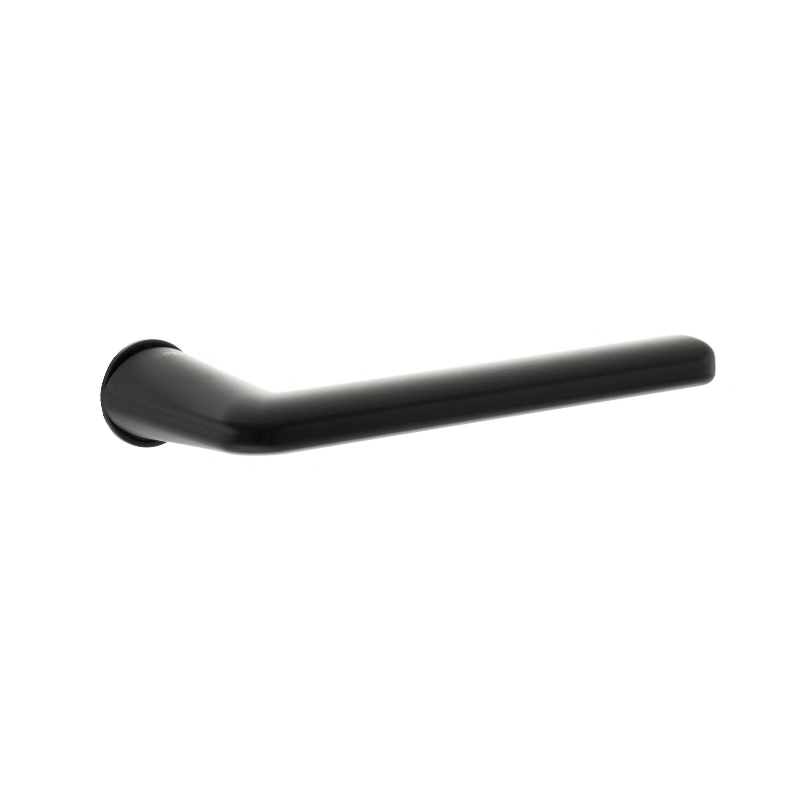 T3098CRMB_TUPAI20RAPIDO20TAVIRA20LEVER20DOOR20HANDLE20ON20CONCEALED20ROUND20ROSE_MATT20BLACK_LR-scaled-1.jpg Tupai Rapido RetaLine Tavira Lever Door Handle on Concealed Round Rose - Pearl Black - Image 1